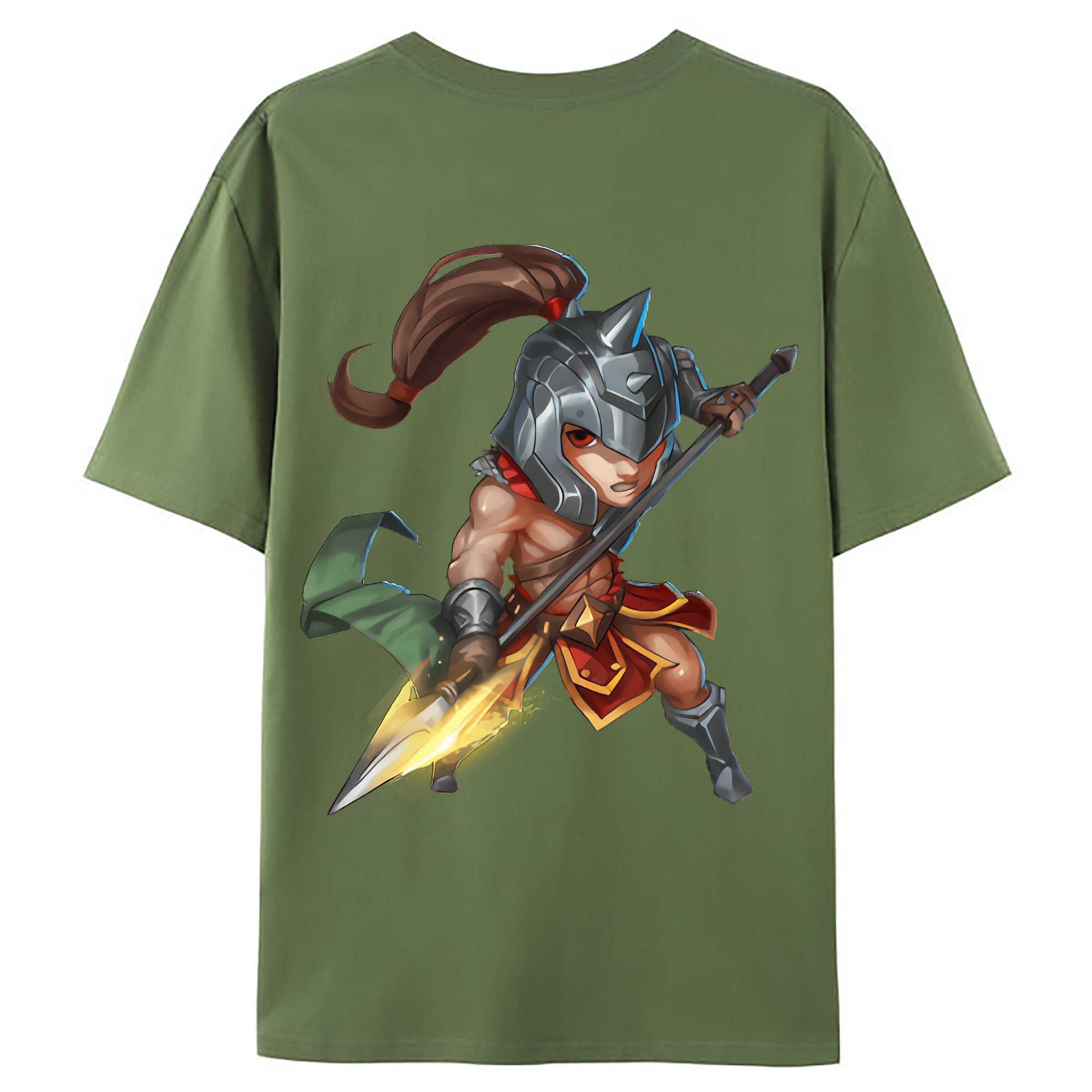（画像用） リーグ・オブ・レジェンド League of Legends LOL 綿100％ メンズ半袖Tシャツ（バックプリント） 通気性